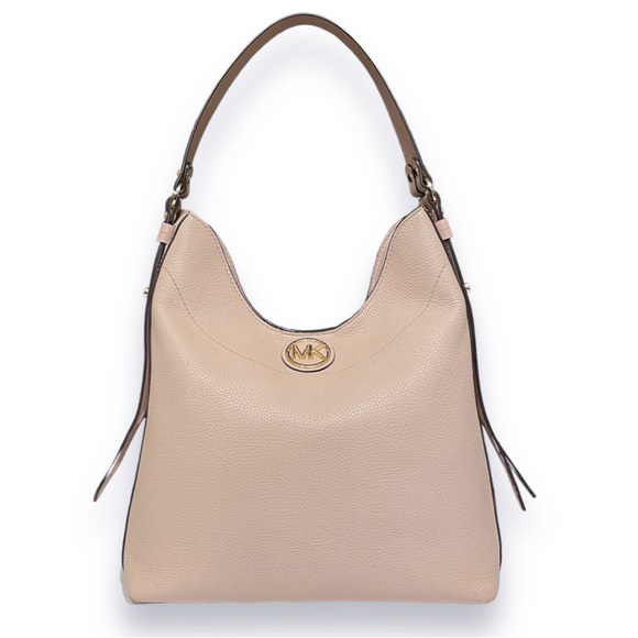 MICHAEL Michael Kors Handbags - LIKE NEW! Michael Kors Bowery Blush Pink Large Pebble Leather Hobo Shoulder Bag